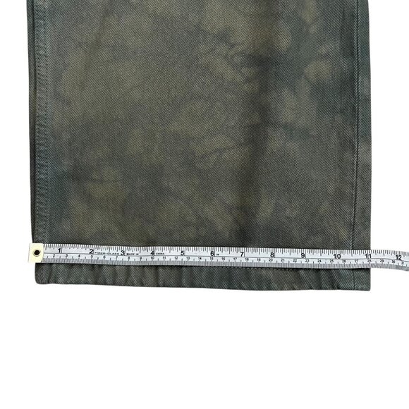 GRLFRND Womens Lucie Slouchy Wide Leg Jeans Eucalyptus Green 26 Adjustable Waist - Picture 12 of 12